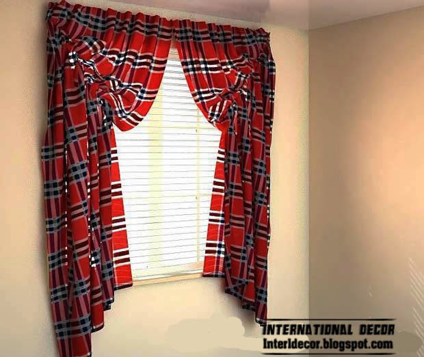 red curtains, small red curtain and window treatments