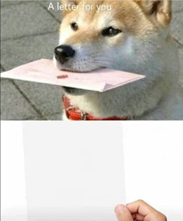 DOG BRINGS A LETTER FOR YOU