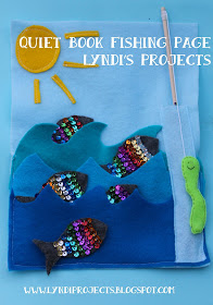 magnetic fishing game for kids, DIY quiet book fishing page