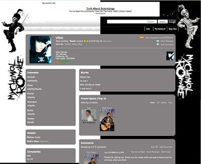 My Chemical Romance Layout for MySpace