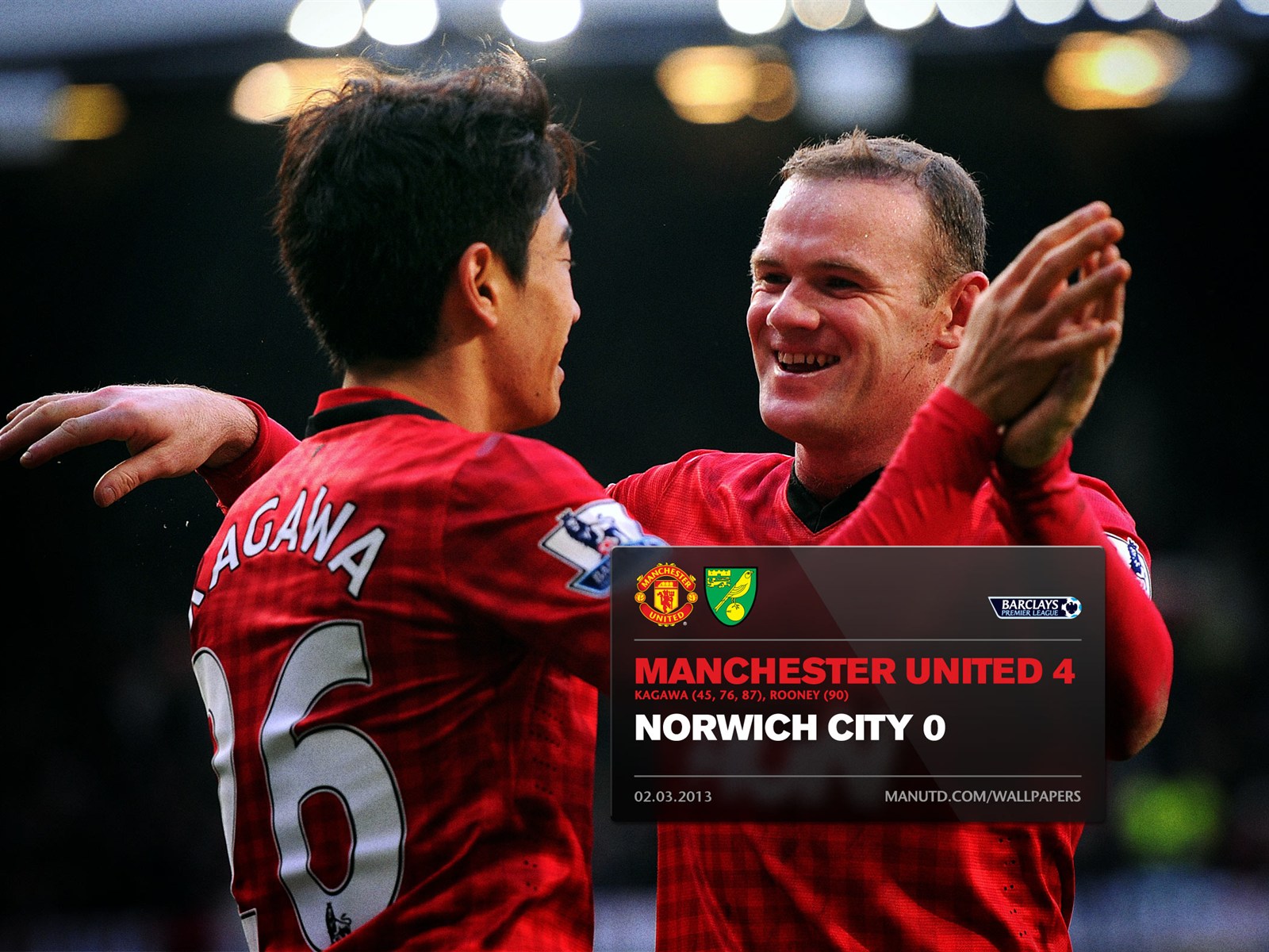 Final score wallpaper, Manchester United vs Norwich 4-0 | Manchester ...
