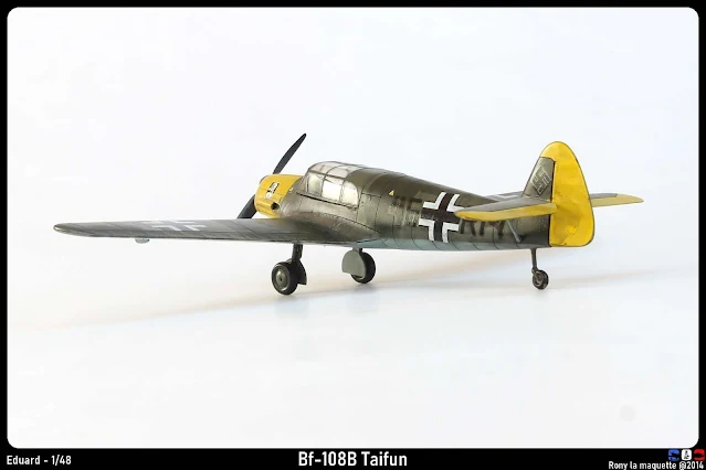 Maquette du Bf 108 Taifun d'Eduard au 1/48.