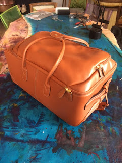 Bric's trolley, luggage, patina, paulus bolten, paris, custom made, patinaed bagage