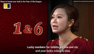 screenshot aratand o femeie SE asiatica cu cifrele 1 si 6 si subtitraj in engleza cum ca astea sunt cifrele norocoase pentru iepuri