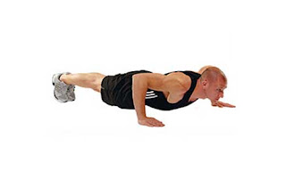 Wide grip Push up