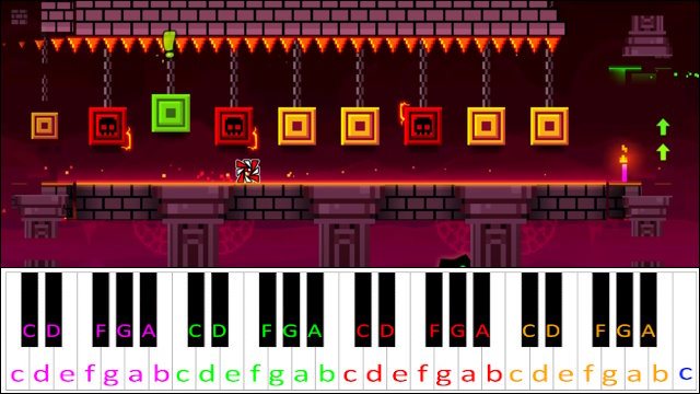 DASH DESTROYER (Geometry Dash) Piano / Keyboard Easy Letter Notes for Beginners