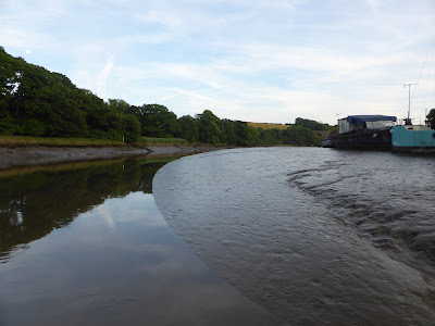 river channel up to treluggan boat yard 