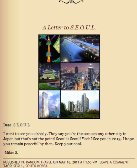 My Soul Wants SEOUL.