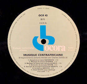 Tribal music from Central African Republic 1962