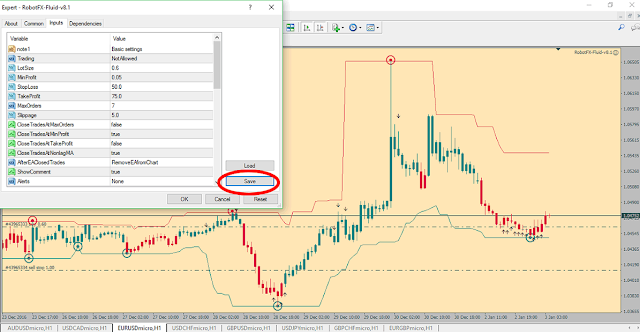 How to save Metatrader expert advisor settings