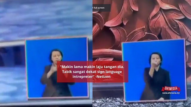 (VIDEO) Kecoh Dalam Dewan Parlimen, Netizen Kasihan Lihat Penterjemah Bahasa Isyarat