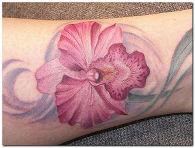 Orchid-flower-tattoo-designs