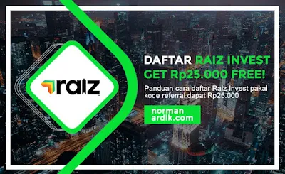 Cara Daftar dan Kode Referral Raiz Invest