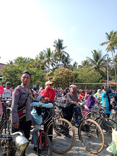 Pengamanan Sepeda Gembira Di Kalurahan Janten, Temon, Kulonprogo