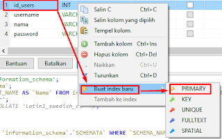 MariaDB Create Database Tables Culumns Manage Databases