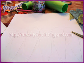 creating template for turkey feathers