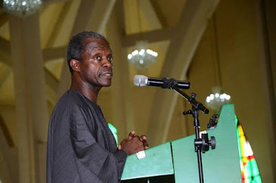 Professor Osinbajo addresses the congregation
