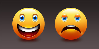 Happy & Sad Emoticons (PSD)