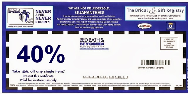 Bed Bath And Beyond Coupons - 20% off Printable & Online Coupon â€“