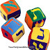 HEBREW GRAFFITI ALPHABET DICE CUBES