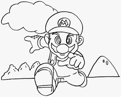 Desenhos do Super Mario para colorir