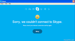 We couldn't connect to skype
