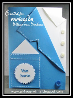 Felicitatie, Congrats, Congratulations, Colbert, Jacket, Blue, Cream, Workshop, Tutorial, Patroon, Pattern, Papicolor, Crealies, All4You, ALL4YOU,