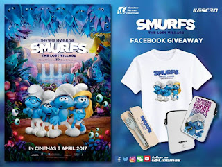 GSC Cinemas Smurfs The Lost Village Facebook Giveaway T-Shirts, Cutlery Sets, and Neoprene Pouch