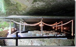 Wedding reception prep at the entry to Lost River Cave