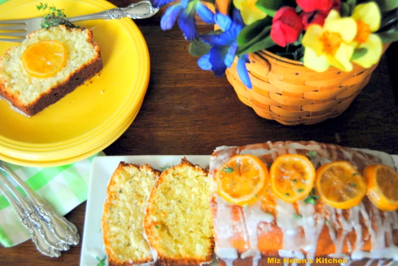 Candied Lemon Thyme Bread at Miz Helen's Country Cottage