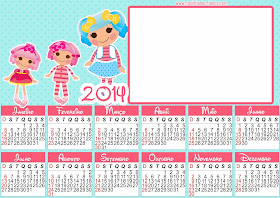 calendario Lalaloopsy Para Imprimir Grátis