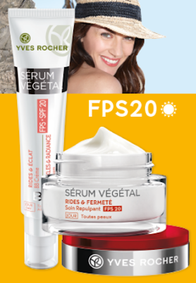 Imagem contendo um BB Creme Rugas & Luminosidade FPS 20 e um Creme de Dia Rugas & Firmeza Ação Preenchimento com FPS 20, da gama Sérum Végétal de Yves Rocher