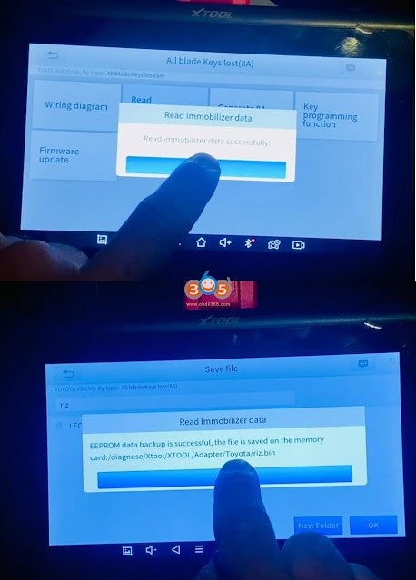 Xtool IK618 Program Toyota 8A H All Keys Lost 11