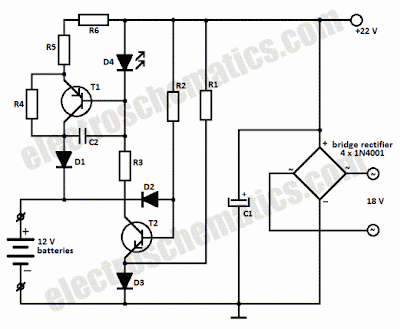 Rangkaian Pengisi Baterai 12 Volt