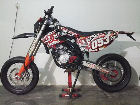 contoh modifikasi vixion supermoto