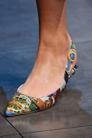Обувки на нисък ток с принт на Dolce & Gabbana