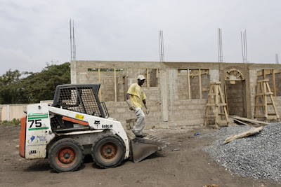 Here is a construction site, with Rene, our other construction site 