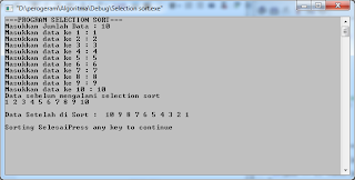 Selection Sort Descending