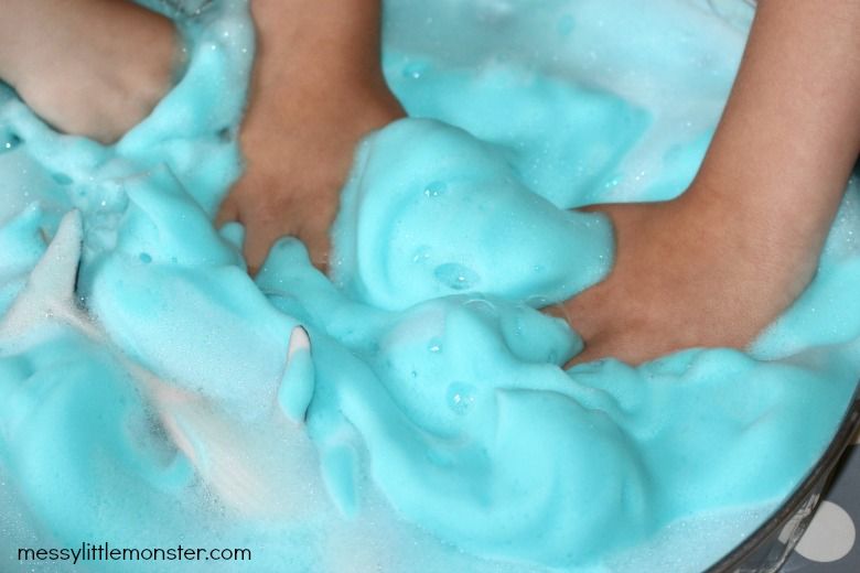 Soap foam messy play