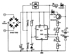 9V Automatic Battery NiCd Charger