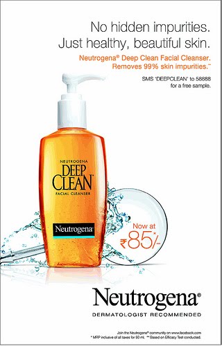 But they are giving away a free sample of Neutrogena Deep Clean