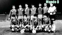 SELECCIÓN DE CHILE - Temporada 1986-87 - Jaime Pizarro , Luis Chupete Hormazabal, Patricio Reyes, Héctor Puebla, Fernando Astengo, Ricardo Toro y Roberto Cóndor Rojas; Juan Carlos Letelier, Patricio Mardones, Coke Contreras e Ivo Basay - BRASIL 0 CHILE 4 (Basay 2, Letelier 2) - 03/07/1987 - Copa América, fase de grupos - Córdoba, Argentina, estadio Olímpico