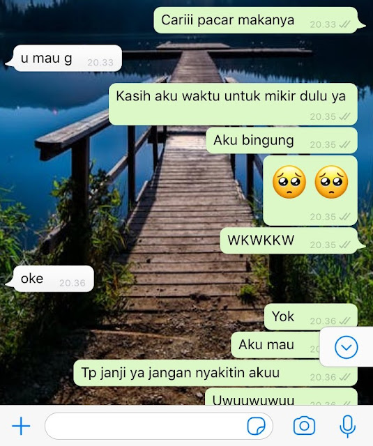 10 Chat Lucu 'Gampangnya Ajak Pacaran' Ini Bikin Jomblo Meronta