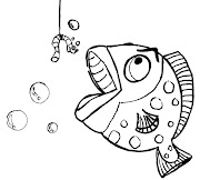 Desenho para colorir. Desenhos infantil. Peixe. IMPRIMIR (desenho de peixe desenho para colorir)