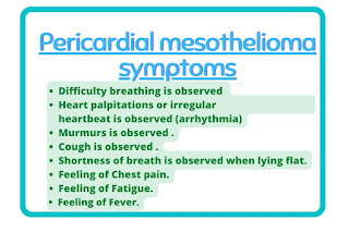 Pericardial mesothelioma symptoms