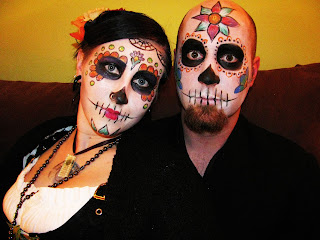 sugar skull face paint