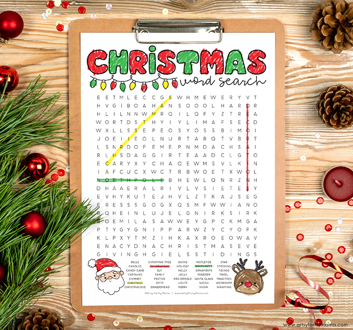 Free Printable Christmas Word Search