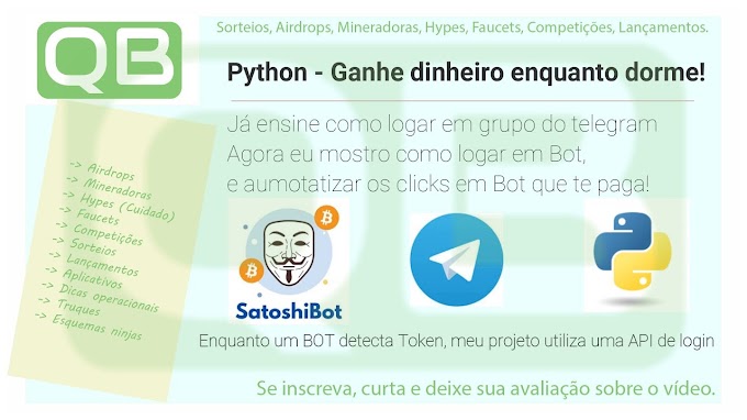 CanalQb - Python - Criando cliques automáticos em bot do telegram