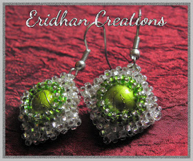 cubic right angle weave earrings