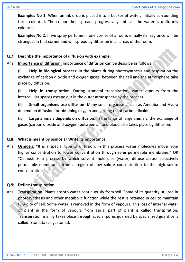 transport-detailed-question-answers-biology-9th-notes